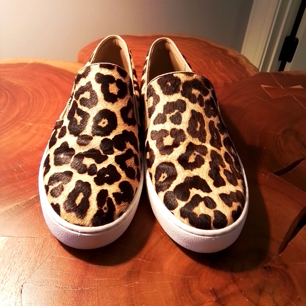 Michael Michael Kors Slip-on Sneakers in Calf Hair Leopard Print - 7.5 - Picture 3 of 8